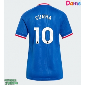 Manchester United Matheus Cunha #10 Replika Udebanetrøje Dame 2026-27 Kortærmet
